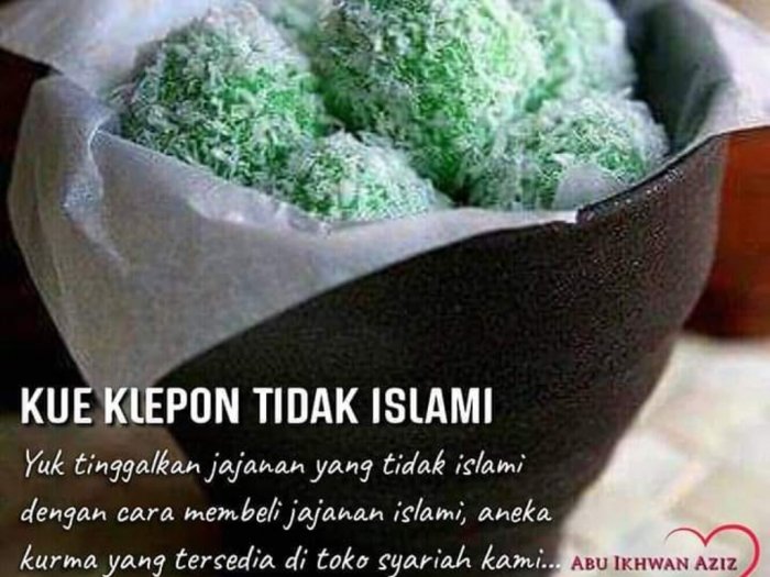 klepon tidak islami